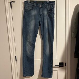 Philipp Plein Couture Jeans Mens 34 Light Wash Straight Leg Luxury Denim